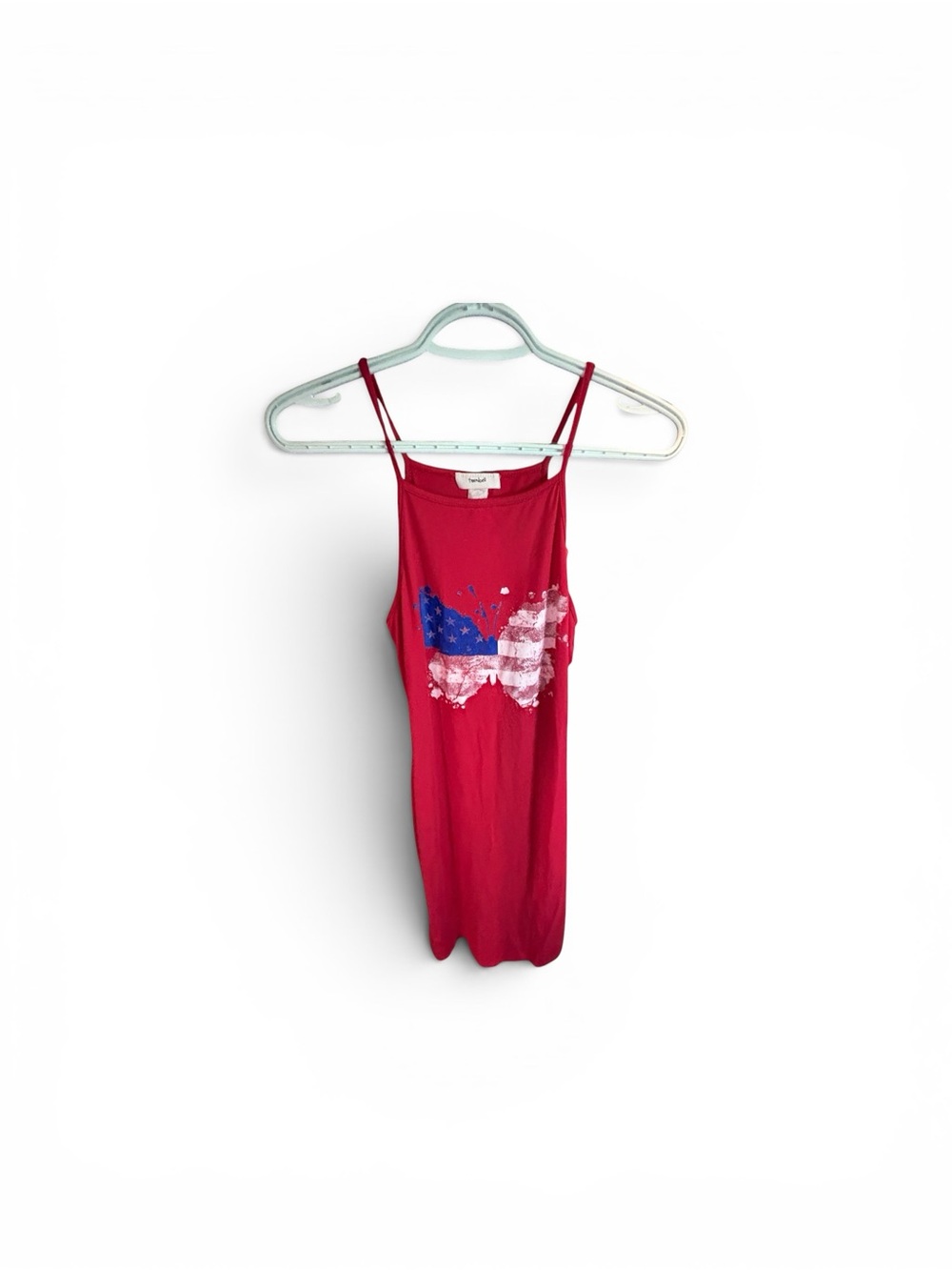 Teenbell Red American Flag Butterfly Dress